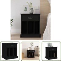 Nachttisch Schwarz 43x36x50 cm - Nachttisch - Wohnzimmer - Beistelltisch - Holzwerkstoff - Schwarz - The Living Store Nachttisch Schwarz 43x36x50 cm - Nachttisch - Wohnzimmer - Beistelltisch - Holzwerkstoff - Schwarz - The Living Store von THE LIVING STORE