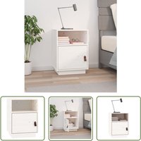The Living Store - Nachttisch Weiß 40x34x55 cm Massivholz Kiefer - Nachtisch - Nachttisch Weiß - Massivholzmöbel - Kiefernmöbel - Wohnzimmermöbel The Living Store - Nachttisch Weiß 40x34x55 cm Massivholz Kiefer - Nachtisch - Nachttisch Weiß - Massivholzmöbel - Kiefernmöbel - Wohnzimmermöbel von THE LIVING STORE