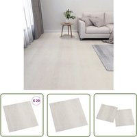 PVC-Fliesen Selbstklebend 20 Stk. 1,86 m² Beige - pvc Fliesen - Selbstklebender Bodenbelag - Wohnzimmer Dekoration - Küche Boden - Badezimmer Boden PVC-Fliesen Selbstklebend 20 Stk. 1,86 m² Beige - pvc Fliesen - Selbstklebender Bodenbelag - Wohnzimmer Dekoration - Küche Boden - Badezimmer Boden von THE LIVING STORE