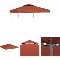 Pavillon-Dachplane mit Kaminabzug 310 g/m² 3x3 m Terrakotta - Dächer für Pavillions - Braun - The Living Store Pavillon-Dachplane mit Kaminabzug 310 g/m² 3x3 m Terrakotta - Dächer für Pavillions - Braun - The Living Store von THE LIVING STORE