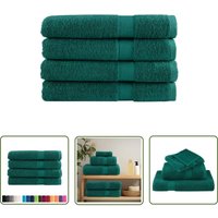 Premium-Handtücher solund 4 Stk. Grün 100x200 cm 600 g/m² - Baumwolle - Handtücher - Badezimmertextilien - Grüne Handtücher - Große Handtücher - The Premium-Handtücher solund 4 Stk. Grün 100x200 cm 600 g/m² - Baumwolle - Handtücher - Badezimmertextilien - Grüne Handtücher - Große Handtücher - The von THE LIVING STORE