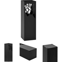 The Living Store - Regenschirmständer Steinen-Design Stahl Schwarz - Schirmständer - Schwarz von THE LIVING STORE