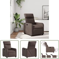 Relaxsessel Braun Kunstleder - Relaxsessel - Fernsehsessel - Lederlook - Bequeme Sessel - Lounge Chair - The Living Store Relaxsessel Braun Kunstleder - Relaxsessel - Fernsehsessel - Lederlook - Bequeme Sessel - Lounge Chair - The Living Store von THE LIVING STORE