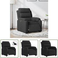 Relaxsessel Elektrisch Schwarz Stoff - Fernsehsessel - Elektrischer Recliner - Relaxsessel - Bequeme Lounge Chair - Polstersitz - The Living Store Relaxsessel Elektrisch Schwarz Stoff - Fernsehsessel - Elektrischer Recliner - Relaxsessel - Bequeme Lounge Chair - Polstersitz - The Living Store von THE LIVING STORE
