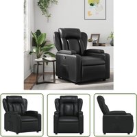 Relaxsessel Schwarz Kunstleder - Komfortsessel - Relaxsessel - Fernsehsessel - Lederlook - Lounge Chair - The Living Store Relaxsessel Schwarz Kunstleder - Komfortsessel - Relaxsessel - Fernsehsessel - Lederlook - Lounge Chair - The Living Store von THE LIVING STORE