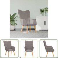 The Living Store - Relaxsessel Taupe Stoff - Sessel - Relaxsessel - Armchair - Lounge Chair - Wohnraumgestaltung von THE LIVING STORE