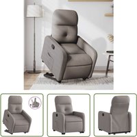 Relaxsessel mit Aufstehhilfe Taupe Stoff - Relaxsessel - Fernsehsessel - TV-Sessel - Aufstehhilfe - Elektrischer Lift - The Living Store Relaxsessel mit Aufstehhilfe Taupe Stoff - Relaxsessel - Fernsehsessel - TV-Sessel - Aufstehhilfe - Elektrischer Lift - The Living Store von THE LIVING STORE