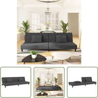 Schlafsofa 2-Sitzer mit 2 Kissen Dunkelgrau Samt - Samtsofa - Schlafsofa - Gästebett - Wohnzimmersofa - Couch - The Living Store Schlafsofa 2-Sitzer mit 2 Kissen Dunkelgrau Samt - Samtsofa - Schlafsofa - Gästebett - Wohnzimmersofa - Couch - The Living Store von THE LIVING STORE