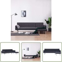Schlafsofa in L-Form Dunkelgrau Polyester - Schlafsofa - Ecksofa - Wohnlandschaft - Sofa Bett - Gästebett - The Living Store Schlafsofa in L-Form Dunkelgrau Polyester - Schlafsofa - Ecksofa - Wohnlandschaft - Sofa Bett - Gästebett - The Living Store von THE LIVING STORE