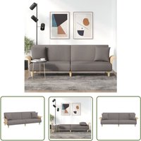 Schlafsofa mit Armlehnen Taupe Stoff - Schlafsofa - Sofa - Gästebett - Wohnraumgestaltung - Polstersitzmöbel - The Living Store Schlafsofa mit Armlehnen Taupe Stoff - Schlafsofa - Sofa - Gästebett - Wohnraumgestaltung - Polstersitzmöbel - The Living Store von THE LIVING STORE