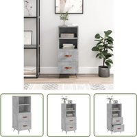 Sideboard Betongrau 34,5x34x90 cm Holzwerkstoff - Schreibtisch - Wohnzimmermöbel - Sideboard - Regal - Grau - The Living Store Sideboard Betongrau 34,5x34x90 cm Holzwerkstoff - Schreibtisch - Wohnzimmermöbel - Sideboard - Regal - Grau - The Living Store von THE LIVING STORE