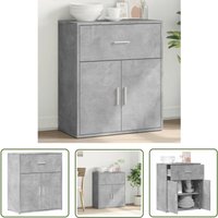 Sideboard Betongrau 60x31x70 cm Holzwerkstoff - Wohnwand Regal - Beistellschrank - tv Stand - Grau - Wohnzimmermöbel - The Living Store Sideboard Betongrau 60x31x70 cm Holzwerkstoff - Wohnwand Regal - Beistellschrank - tv Stand - Grau - Wohnzimmermöbel - The Living Store von THE LIVING STORE