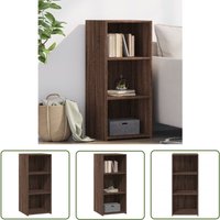 Sideboard Braun Eichen-Optik 40x41x93 cm Holzwerkstoff - Schreibtisch - Wohnzimmer Dekoration - Sideboard - Regal - Eiche Optik - The Living Store von THE LIVING STORE