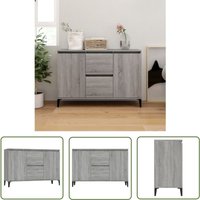 Sideboard Grau Sonoma 104x35x70 cm Holzwerkstoff - Schreibtisch - Wohnzimmermöbel - Sideboard Grau - Holz Sideboard - Regal - The Living Store Sideboard Grau Sonoma 104x35x70 cm Holzwerkstoff - Schreibtisch - Wohnzimmermöbel - Sideboard Grau - Holz Sideboard - Regal - The Living Store von THE LIVING STORE