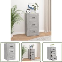 Sideboard Grau Sonoma 40x33x70 cm Holzwerkstoff - Schreibtisch - Wohnzimmermöbel - Sideboard - Regal - Grau - The Living Store Sideboard Grau Sonoma 40x33x70 cm Holzwerkstoff - Schreibtisch - Wohnzimmermöbel - Sideboard - Regal - Grau - The Living Store von THE LIVING STORE