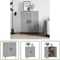 Sideboard Grau Sonoma 69,5x34x90 cm Holzwerkstoff - Sideboard - Wohnzimmermöbel - Holzmöbel - Grau - Schreibtisch - The Living Store Sideboard Grau Sonoma 69,5x34x90 cm Holzwerkstoff - Sideboard - Wohnzimmermöbel - Holzmöbel - Grau - Schreibtisch - The Living Store von THE LIVING STORE
