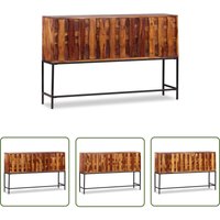 Sideboard Massivholz Palisander 120x30x80 cm - Holz Sideboard - Wohnzimmermöbel - Massivholzmöbel - Palissander - Sideboard Mit Schubladen - The von THE LIVING STORE