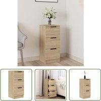 Sideboard Sonoma-Eiche 30x30x70 cm Holzwerkstoff - Sideboard - Holz Sideboard - Eiche Sideboard - Regal - tv Stand - The Living Store von THE LIVING STORE