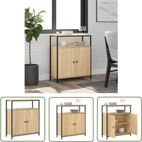 Sideboard Sonoma-Eiche 70x30x80 cm Holzwerkstoff - Schreibtisch - Wohnzimmermöbel - Sideboard - Regal - Eichefarben - The Living Store Sideboard Sonoma-Eiche 70x30x80 cm Holzwerkstoff - Schreibtisch - Wohnzimmermöbel - Sideboard - Regal - Eichefarben - The Living Store von THE LIVING STORE