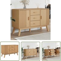 Sideboard olden Braun 114x43x73,5 cm Massivholz Kiefer - Holz Sideboard - Schreibtisch - Wohnzimmermöbel - Landhaus Stil - Massiver Kiefer - The Sideboard olden Braun 114x43x73,5 cm Massivholz Kiefer - Holz Sideboard - Schreibtisch - Wohnzimmermöbel - Landhaus Stil - Massiver Kiefer - The von THE LIVING STORE