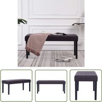 The Living Store - Sitzbank 106 cm Braun Kunstleder - Sitzbank - Wohnzimmer Dekoration - Kunstledersofa - Bequeme Bank - Wohnzimmer Möbel von THE LIVING STORE