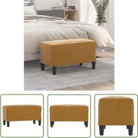 The Living Store - Sitzbank Braun 70x35x41 cm Samt - Sitzbank - Samtsofa - Couch - Braune Möbel - Beistelltisch von THE LIVING STORE