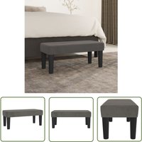 The Living Store - Sitzbank Dunkelgrau 70x30x30 cm Samt - Sitzbank - Samtsofa - Grau Sofa - Lounge Möbel - Wohnzimmer Dekoration The Living Store - Sitzbank Dunkelgrau 70x30x30 cm Samt - Sitzbank - Samtsofa - Grau Sofa - Lounge Möbel - Wohnzimmer Dekoration von THE LIVING STORE
