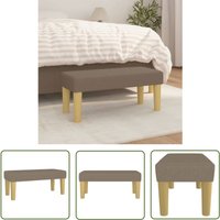 The Living Store - Sitzbank Taupe 70x30x30 cm Stoff - Sitzbank - Sofa - Couch - Polstermöbel - Wohnzimmermöbel von THE LIVING STORE