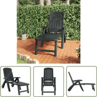 Sonnenliege Klappbar Polypropylen Grün - Sonnenliege - Gartenliege - Liegestuhl - Poolliege - Relaxliege - The Living Store von THE LIVING STORE