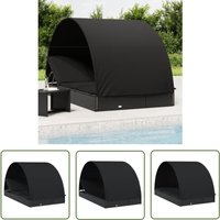 Sonnenliege für 2 Personen mit Runddach Schwarz 211x112x140 cm - Sonnenliege - Rattan Möbel - Gartenmöbel - Outdoor Möbel - Lounge Set - The Living Sonnenliege für 2 Personen mit Runddach Schwarz 211x112x140 cm - Sonnenliege - Rattan Möbel - Gartenmöbel - Outdoor Möbel - Lounge Set - The Living von THE LIVING STORE