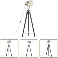 The Living Store - Stativlampe Schwarz Mango Massivholz 97 cm - Retro Lampe - Stehlampe Wohnzimmer - Hollywood Lampe - Tischlampe - Designer Lampe The Living Store - Stativlampe Schwarz Mango Massivholz 97 cm - Retro Lampe - Stehlampe Wohnzimmer - Hollywood Lampe - Tischlampe - Designer Lampe von THE LIVING STORE