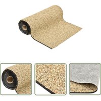 Steinfolie Natur-Sand 700x60 cm - Teichfolie - Steinfolie - Gartendeko - Wassergarten - Teichrandabdeckung - The Living Store von THE LIVING STORE