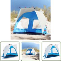The Living Store - Strandzelt 2 Personen Azurblau Quick Release Wasserdicht - Strandzelt - Sonnenschutz - Gartenmöbel - Picknickdecke - Wassersport The Living Store - Strandzelt 2 Personen Azurblau Quick Release Wasserdicht - Strandzelt - Sonnenschutz - Gartenmöbel - Picknickdecke - Wassersport von THE LIVING STORE