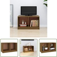 TV-Schrank Honigbraun 70x33x42 cm Massivholz Kiefer - TV-Schrank - Holz TV-Stand - Kiefernholzmöbel - Fernsehtisch - Regal - The Living Store TV-Schrank Honigbraun 70x33x42 cm Massivholz Kiefer - TV-Schrank - Holz TV-Stand - Kiefernholzmöbel - Fernsehtisch - Regal - The Living Store von THE LIVING STORE