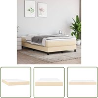 Taschenfederkernmatratze Creme 120x200x20 cm Stoff - Taschenfederkernmatte - Matratze - Schlafsystem - Cremefarbene Matratze - Bettwäsche - The von THE LIVING STORE