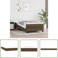 The Living Store - Taschenfederkernmatratze Dunkelbraun 80x200x20 cm Stoff - Taschenfederkernmatratze - Matratze - Doppelbettmatratze - Bettwäsche von THE LIVING STORE