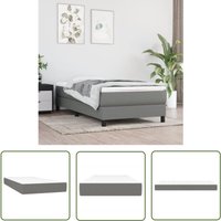 The Living Store - Taschenfederkernmatratze Dunkelgrau 90x200x20 cm Stoff - Taschenfederkernmatte - Matratze - Doppelbett - Bettwäsche - Schlafsystem The Living Store - Taschenfederkernmatratze Dunkelgrau 90x200x20 cm Stoff - Taschenfederkernmatte - Matratze - Doppelbett - Bettwäsche - Schlafsystem von THE LIVING STORE