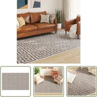 Teppich Kurzflor Mehrfarbig 190x300 cm Rutschfest - Weicher Teppich - Polyester Teppich - DuPont Sorona Fasern - Kurzflorteppich - Vintage Teppich von THE LIVING STORE
