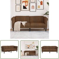 The Living Store - 2-Sitzer Sofa Braun Kunstleder Wildleder-Optik - 2-Sitzer Sofa - Wohnzimmersofa - Lederlook Sofa - Braun Sofa - Gemütliches Sofa The Living Store - 2-Sitzer Sofa Braun Kunstleder Wildleder-Optik - 2-Sitzer Sofa - Wohnzimmersofa - Lederlook Sofa - Braun Sofa - Gemütliches Sofa von THE LIVING STORE