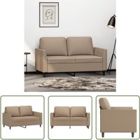 The Living Store - 2-Sitzer-Sofa Cappuccino-Braun 120 cm Kunstleder - Couch - 2-Sitzer Sofa - Polstercouch - Wohnzimmersofa - Lederlook Sofa The Living Store - 2-Sitzer-Sofa Cappuccino-Braun 120 cm Kunstleder - Couch - 2-Sitzer Sofa - Polstercouch - Wohnzimmersofa - Lederlook Sofa von THE LIVING STORE