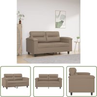 The Living Store - 2-Sitzer-Sofa Cappuccino-Braun 120 cm Kunstleder - Couch - 2-Sitzer-Sofa - Wohnlandschaft - Ledercouch - Design-Sofa The Living Store - 2-Sitzer-Sofa Cappuccino-Braun 120 cm Kunstleder - Couch - 2-Sitzer-Sofa - Wohnlandschaft - Ledercouch - Design-Sofa von THE LIVING STORE
