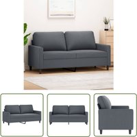 2-Sitzer-Sofa Dunkelgrau 140 cm Samt - Samtsofa - Wohnzimmersofa - 2er Sofa - Grau Sofa - Modernes Sofa - The Living Store 2-Sitzer-Sofa Dunkelgrau 140 cm Samt - Samtsofa - Wohnzimmersofa - 2er Sofa - Grau Sofa - Modernes Sofa - The Living Store von THE LIVING STORE