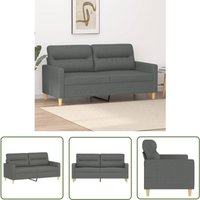 The Living Store 2-Sitzer-Sofa Dunkelgrau 140 cm Stoff - Couch - 2-Sitzer Sofa - Wohnzimmersofa - Grau Sofa - Polstercouch The Living Store 2-Sitzer-Sofa Dunkelgrau 140 cm Stoff - Couch - 2-Sitzer Sofa - Wohnzimmersofa - Grau Sofa - Polstercouch von THE LIVING STORE