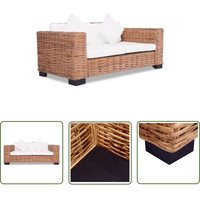 The Living Store - 2-Sitzer-Sofa Natürliches Rattan - Ratansofa - Gartenmöbel - Outdoor Möbel - Lounge Set - Esszimmerstuhl The Living Store - 2-Sitzer-Sofa Natürliches Rattan - Ratansofa - Gartenmöbel - Outdoor Möbel - Lounge Set - Esszimmerstuhl von THE LIVING STORE