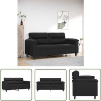 The Living Store - 2-Sitzer-Sofa Schwarz 140 cm Kunstleder - Couch - 2-Sitzer Sofa - Ledercouch - Schwarzes Sofa - Wohnzimmersofa The Living Store - 2-Sitzer-Sofa Schwarz 140 cm Kunstleder - Couch - 2-Sitzer Sofa - Ledercouch - Schwarzes Sofa - Wohnzimmersofa von THE LIVING STORE