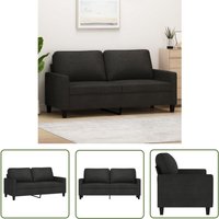 The Living Store - 2-Sitzer-Sofa Schwarz 140 cm Stoff - Couch - 2-Sitzer Sofa - Wohnzimmersofa - Schwarzes Sofa - Modernes Sofa The Living Store - 2-Sitzer-Sofa Schwarz 140 cm Stoff - Couch - 2-Sitzer Sofa - Wohnzimmersofa - Schwarzes Sofa - Modernes Sofa von THE LIVING STORE