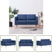 The Living Store 2-Sitzer-Sofa Stoff Blau - 2-Sitzer Sofa - Couch - Wohnzimmermöbel - Blau - Stoffcouch The Living Store 2-Sitzer-Sofa Stoff Blau - 2-Sitzer Sofa - Couch - Wohnzimmermöbel - Blau - Stoffcouch von THE LIVING STORE