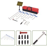 28-tlg. Ausbeulwerkzeug-Set Edelstahl - Autoreparatur - Lackschäden Reparieren - Delle Entfernen - Beule Beseitigen - Ausbeuler Set - The Living Store von THE LIVING STORE