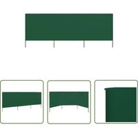 The Living Store - 3-teiliges Windschutzgewebe 400 x 80 cm Grün - Windschutz - Sonnenschutz - Sichtschutz - Gartenzubehör - Outdoor Möbel von THE LIVING STORE