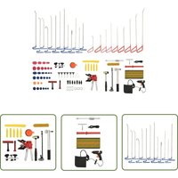 The Living Store - 89-tlg. Ausbeulwerkzeug-Set - Autolack Reparieren - Delle Entfernen - Autoaufbereitung - Lackschutz - Werkzeugkasten von THE LIVING STORE